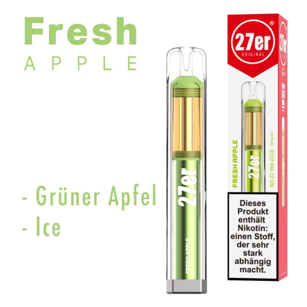 27er VAPE - Fresh Apple